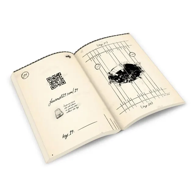 Journal 29 puzzle book with handwritten pages